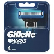Gillette Mach 3 Turbo wymienne ostrza do maszynki do golenia 4szt