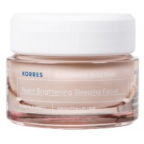 Korres Apothecary Wild Rose Night-Brightening Sleeping Facial rozwietlajcy krem do twarzy na noc 40ml