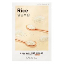 Missha Airy Fit Sheet Mask rozjaniajco-wygadzajca maseczka w pachcie z ekstraktem z ryu Rice 19ml