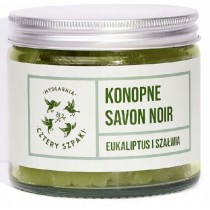 Mydlarnia Cztery Szpaki Konopne mydo Savon Noir Eukaliptus Szawia 250g