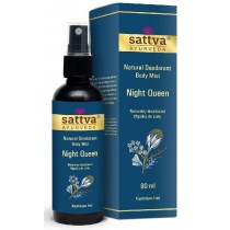 Sattva Natural Deodorant Body Mist naturalny dezodorant w migie�ce Night Queen 80ml