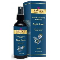 Sattva Natural Deodorant Body Mist naturalny dezodorant w migiece Night Queen 80ml