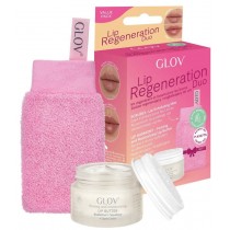 Glov Lip Regeneration Duo rękawica peelingujaca do ust + regenerujące masło do ust 15ml