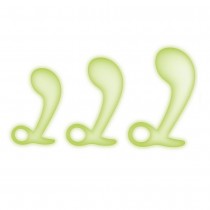 Whipsmart Glow In The Dark 3PC Silicone Prostate Training Kit silikonowy zestaw treningowy prostaty White