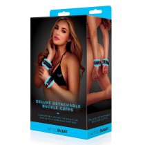 Whipsmart Glow In The Dark Deluxe Buckle Cuffs mankiety z klamr Blue
