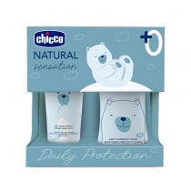 Chicco Dzienna Ochrona pyn do mycia ciaa i wosw 200ml + krem na odparzenia 100ml