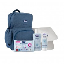 Chicco Mum and Baby pyn do mycia ciaa i wosw 200ml + krem na odparzenia 100ml + chusteczki 16szt + mata + plecak