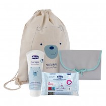 Chicco Nappy Change mata do zmiany pieluszek + krem na odparzenia + chusteczki nawilane 16szt