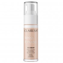 Claresa Keep It Nude CC Cream krem wyrównujący koloryt cery 102 Warm Medium 33g