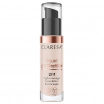 Claresa Liquid Perfection 2in1 korektor i podkad o matowym zakoczeniu w pynie 103 Cool Medium 34g