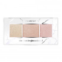 Claresa Too Glam To Give A Damn paleta rozwietlaczy 12 Golden Glow 12,5g