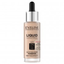 Eveline Liquid Control HD Mattifying Drops Foundation Matujcy podkad do twarzy 050 Golden Beige 32ml