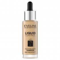 Eveline Liquid Control HD podkład do twarzy z dropperem 016 Vanilla Beige 32ml