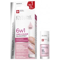 Eveline Nail Therapy 6w1 Care & Colour odywka do paznokci Pink 5ml