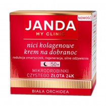 Janda Nici Kolagenowe krem na dobranoc 50+ z mikrodrobinkami czystego zota 24K Biaa Orchidea 50ml