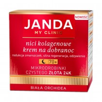 Janda Nici Kolagenowe krem na dobranoc 70+ z mikrodrobinkami czystego zota 24K Biaa Orchidea 50ml