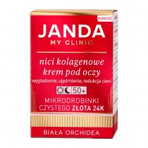 Janda Nici Kolagenowe krem pod oczy 50+ z mikrodrobinkami czystego zota 24K Biaa Orchidea 15ml