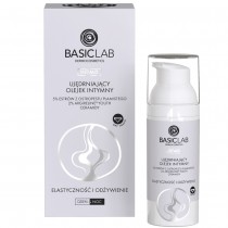 Basiclab Intimis olejek ujędrniający do okolic intymnych z 5% estrów z ostropestu plamistego, 2% peptydu i ceramidami 50ml