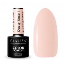 Claresa Soak Off UV/LED Dusty Rose lakier hybrydowy 001 5g