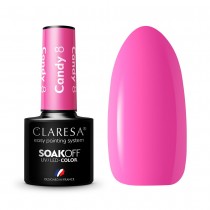 Claresa Soak Off UV/LED lakier hybrydowy 8 Candy 5g