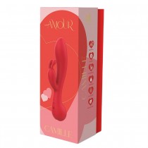 Dream Toys Amour Vibe Camille wibrator króliczek z 2 silniczkami Red