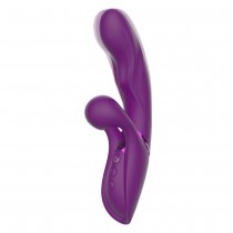 Engily Ross Wielofunkcyjny wibrator z silikonu do silnej stymulacja echtaczki, pochwy Purple