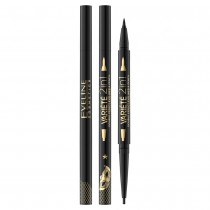 Eveline Variete Double Effect eyeliner w pisaku i kredka wodoodporna 2w1 Ultra Black