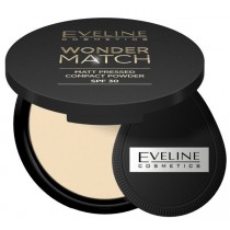 Eveline Wonder Match matowy puder prasowany SPF30 01 8g