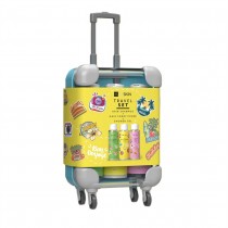 Hiskin Travel Mini Walizka szampon do wosw 95ml + odywka do wosw 95ml + el pod prysznic 95ml ta