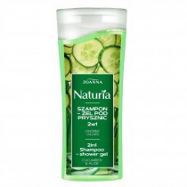Joanna Naturia 2in1 szampon i żel pod prysznic Ogórek Aloes 100ml