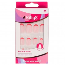 KillyS Artificial Nails sztuczne paznokcie French Red 24szt