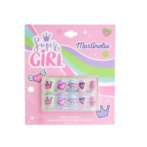 Martinelia SuperGirl False Nails sztuczne paznokcie dla dzieci 10szt