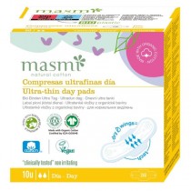 Masmi Natural Cotton podpaski z bawełny organicznej 10szt