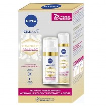 Nivea Celluar Luminous serum przeciw przebarwieniom 30ml + krem do twarzy przeciw przebarwieniom na dzie SPF50 40ml