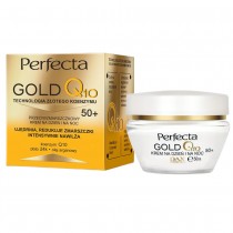 Perfecta Gold krem do twarzy przeciwzmarszczkowy Q10 50+ 50ml