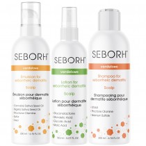 Seborh Zestaw na łojotokowe zapalenie skóry szampon 200ml + emulsja 200ml + płyn do skóry głowy 150ml