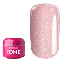 Silcare Gel Base One Shimmer el budujcy do paznokci Misty Rose 50g