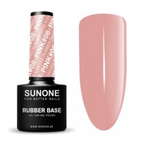 Sunone UV/LED Gel Polish Color Rubber Base lakier hybrydowy Pink 08 5ml