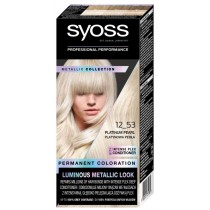 Syoss Permanent Coloration farba do włosów trwale koloryzująca 12-53 Platinium Pearl