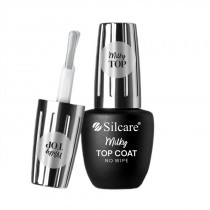 Silcare Top Coat Milky No Wipe top do lakierw hybrydowych 9ml
