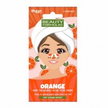 Beauty Formulas Paski na nos gboko oczyszczajce Pomaracza 6szt