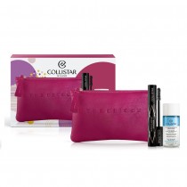 Collistar XMas 2023 Impeccabile tusz do rzs Black 14ml + Two-Phase Removing pyn do demakijau 35ml + kosmetyczka Fuksja