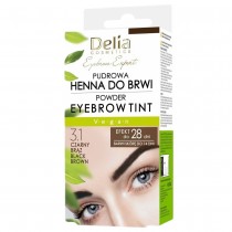 Delia Pudrowa henna do brwi 3.1 Czarny Brz 4g