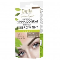 Delia Pudrowa henna do brwi 5.0 Jasny Brz 4g