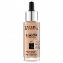 Eveline Liquid Control HD podkad do twarzy z dropperem 055 Honey 32ml