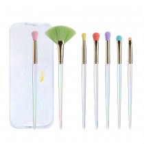 Jessup Colorful Makeup zestaw siedmiu pędzli do makijażu oka w kosmetyczce T318