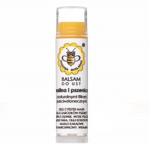 Miodowa Mydlarnia Balsam do ust z naturalnymi filtrami SPF Malina i Pszenica 4,5ml
