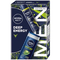 Nivea Deep Energy el pod prysznic 250ml + antyperspirant 150ml spray