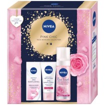 Nivea Rose Chic pianka oczyszczajca do twarzy 150ml + krem do twarzy na dzie 50ml