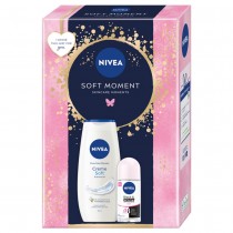 Nivea Soft Moment Creme Soft el pod prysznic 250ml + antyperspirant roll-on 50ml